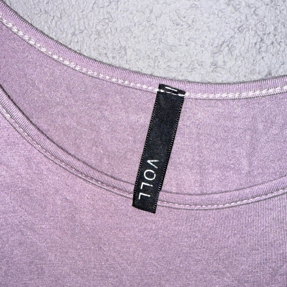 Voll Style Lavender and Navy Tunic Top - Picture 2 of 4
